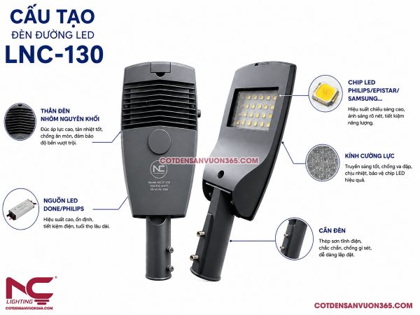 Đèn đường LED cao áp LNC-130