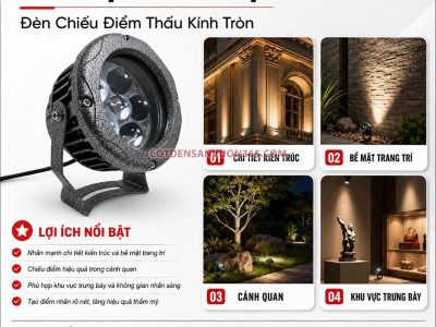 Đèn chiếu điểm thấu kính tròn NCCDTKT