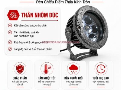 Đèn chiếu điểm thấu kính tròn NCCDTKT