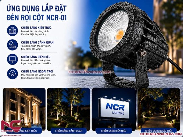 Đèn Rọi Cột Dài NCR-01