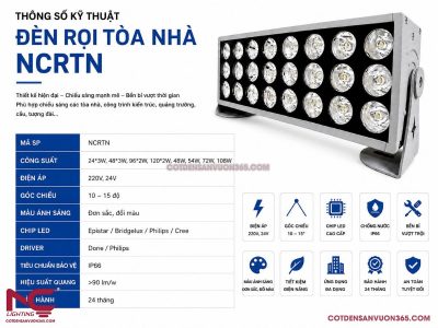 Đèn Rọi Tòa Nhà NCRTN