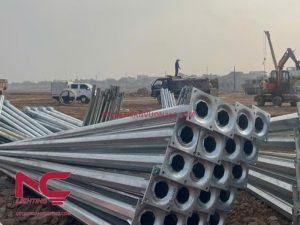 cột đèn cao áp bàn giao
