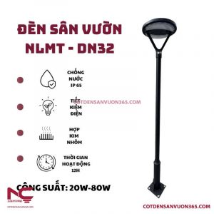 Cột đèn sân vườn năng lượng mặt trời DN32