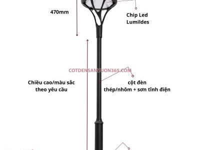 Cột đèn sân vườn DN30