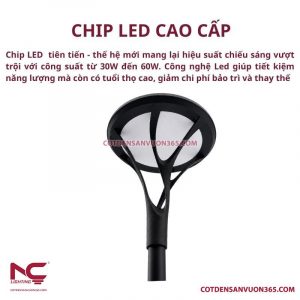 Cột đèn sân vườn DN30
