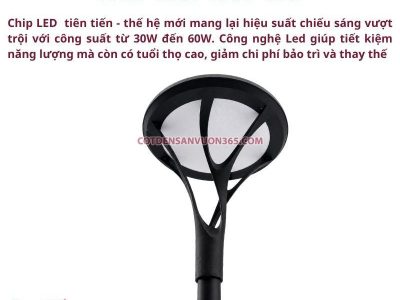Cột đèn sân vườn DN30
