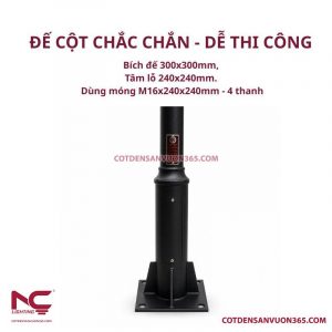 Cột đèn sân vườn DN30