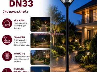 Cột Đèn Sân Vườn DN33 24 Cột Đèn Sân Vườn DN33