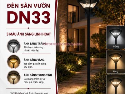 Cột Đèn Sân Vườn DN33 25 Cột Đèn Sân Vườn DN33