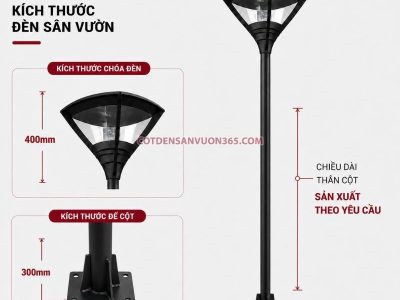 Cột Đèn Sân Vườn DN33 18 Cột Đèn Sân Vườn DN33