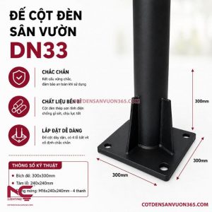 Cột Đèn Sân Vườn DN33