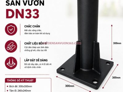 Cột Đèn Sân Vườn DN33 20 Cột Đèn Sân Vườn DN33