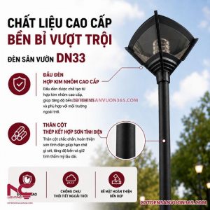 Cột Đèn Sân Vườn DN33