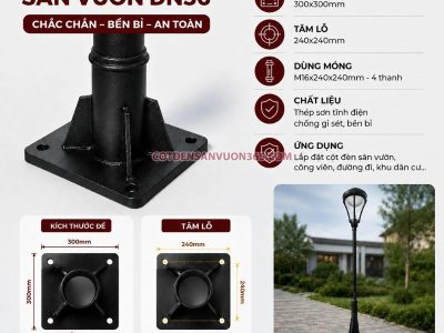 Cột đèn sân vườn DN36