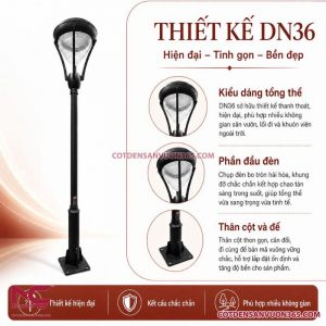 Cột đèn sân vườn DN36
