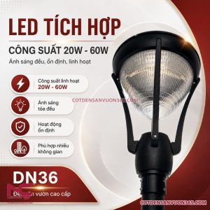 Cột đèn sân vườn DN36