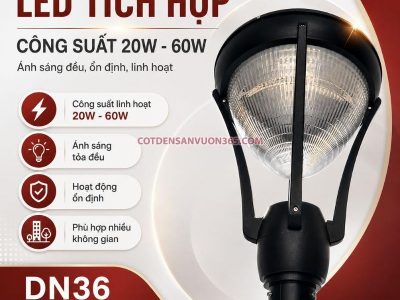 Cột đèn sân vườn DN36