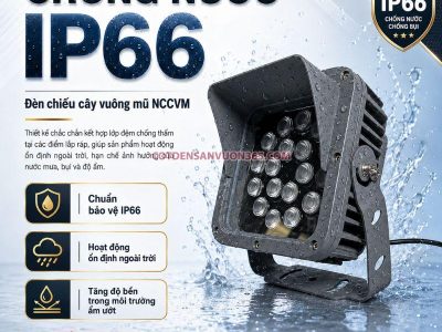 Đèn Chiếu Cây Vuông Mũ NCCVM