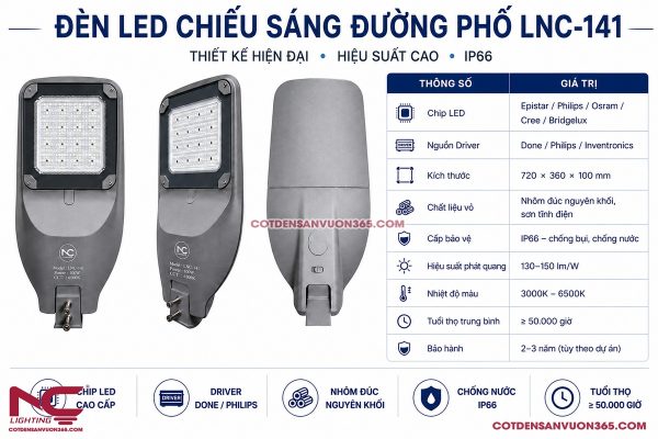Đèn Đường LED LNC-141
