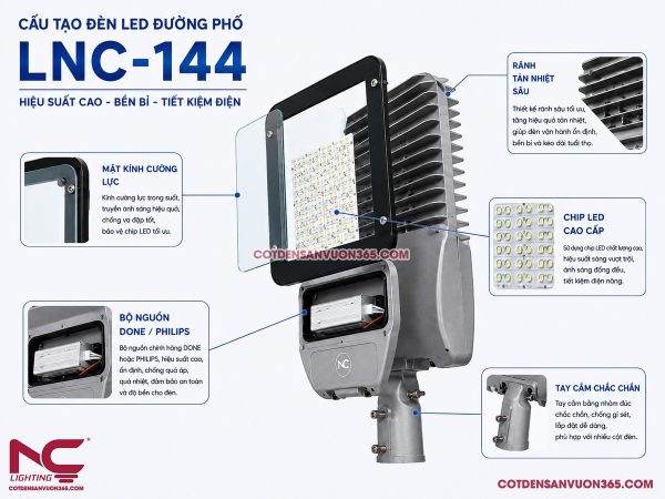 Đèn đường led LNC-144