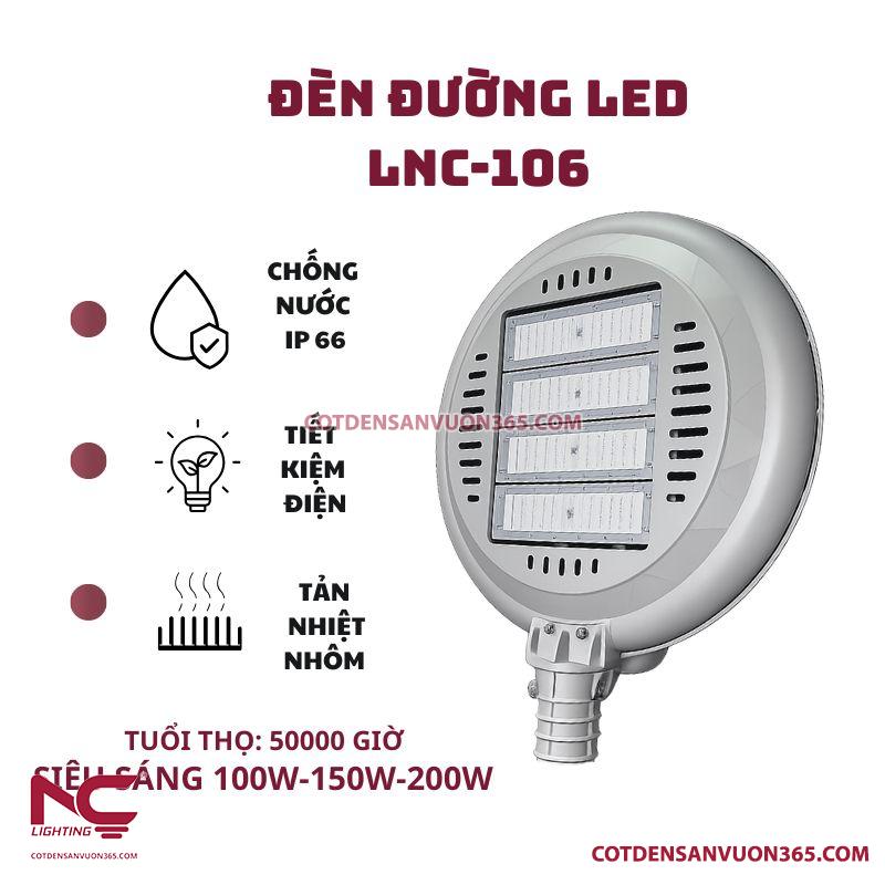 Đèn LED cao áp LNC-106 Cột đèn sân vườn 365