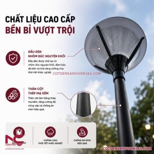 Cột đèn sân vườn DN24