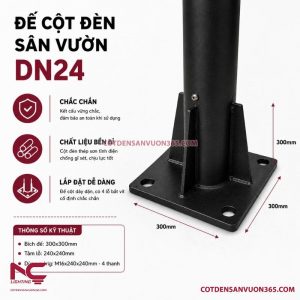 Cột đèn sân vườn DN24