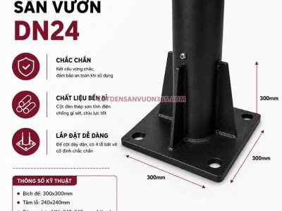 Cột đèn sân vườn DN24
