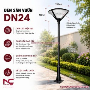 Cột đèn sân vườn DN24