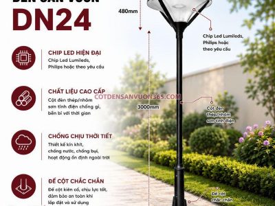 Cột đèn sân vườn DN24