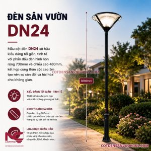 Cột đèn sân vườn DN24