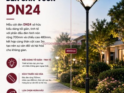 Cột đèn sân vườn DN24