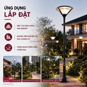Cột đèn sân vườn DN24