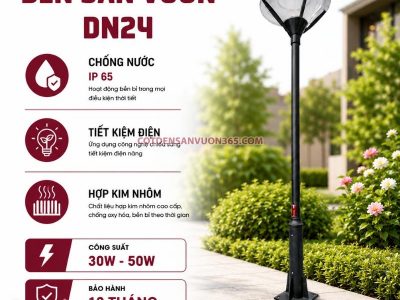 Cột đèn sân vườn DN24