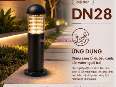 Đèn nấm sân vườn DN28 19 Đèn nấm sân vườn DN28