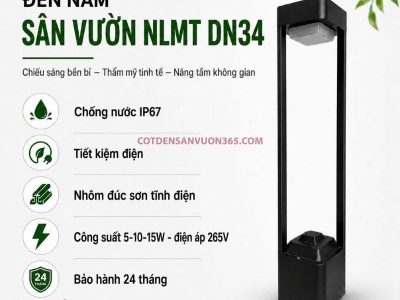 Đèn nấm sân vườn năng lượng mặt trời DN34