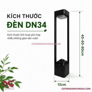 Đèn nấm sân vườn năng lượng mặt trời DN34 20 Đèn nấm sân vườn năng lượng mặt trời DN34