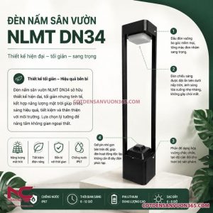 Đèn nấm sân vườn năng lượng mặt trời DN34 21 Đèn nấm sân vườn năng lượng mặt trời DN34