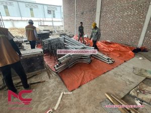 19 cột đèn cao áp cùng cần đèn mã 04 cho công trình tại Vĩnh Tường – Vĩnh Phúc