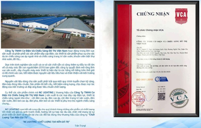 Năng lực sản xuất | Cột Đèn Sân Vườn 365