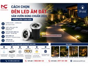 Cách Chọn Đèn LED Âm Đất Sân Vườn Đúng Chuẩn 2026