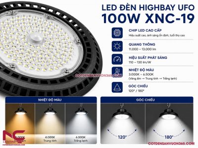 Đèn Led Nhà Xưởng IP65 Highbay UFO XNC-19
