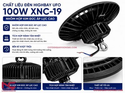 Đèn Led Nhà Xưởng IP65 Highbay UFO XNC-19