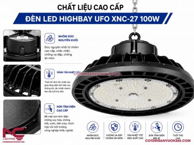 Đèn LED Chóa Nhôm Nhà Xưởng XNC-27 300W