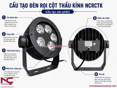 Đèn rọi cột NCCRTK