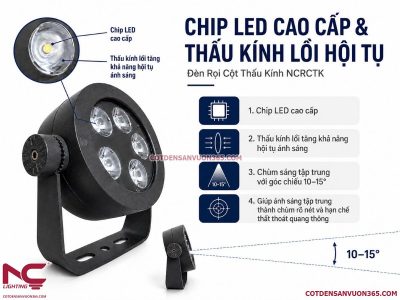 Đèn rọi cột NCCRTK