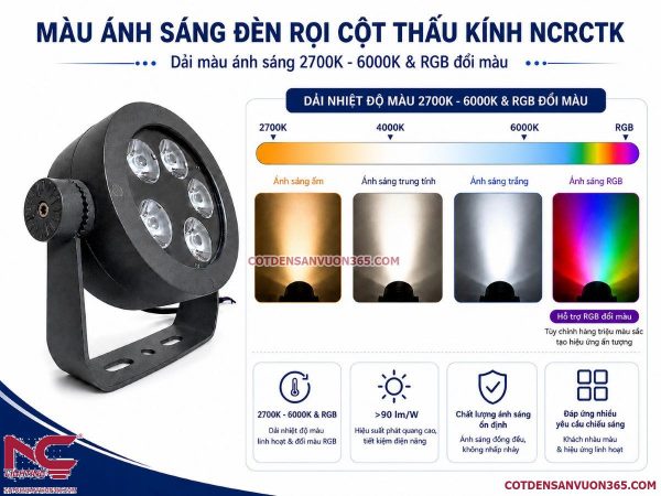 Đèn rọi cột NCCRTK