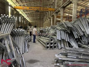 Bàn giao cột đèn cho công trình tại Thái Nguyên ngày 23/07