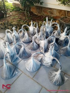 Bàn giao chùm đèn trang trí 3 bóng dấu hỏi đi Sóc Sơn HN