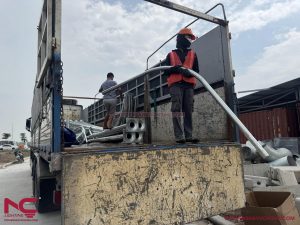 Bàn giao hệ thống cột đèn chiếu sáng cho công trình tại Hưng Yên Tháng 7